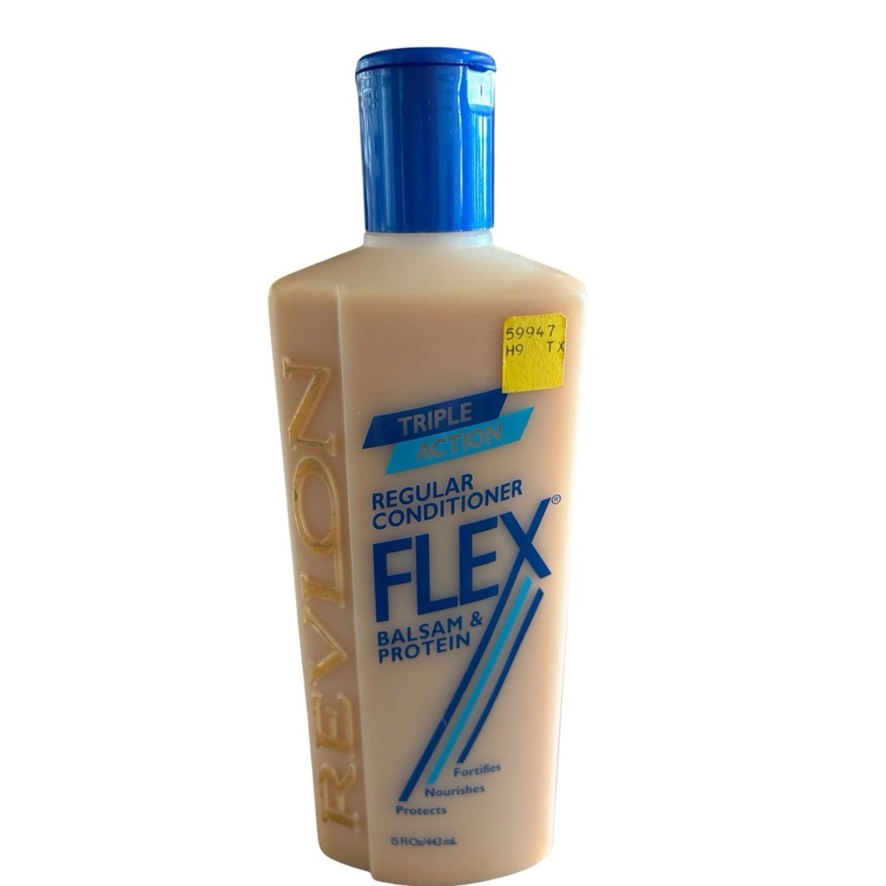 Revlon Flex Balsam Protein Regular Conditioner Bottle Vintage Full Bottle NOS